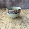 Medium Handmade Ceramic Bowl by Virginia Graham - Floral with Spots