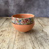Medium Handmade Ceramic Bowl by Virginia Graham - Floral with Spots