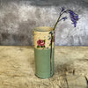 Medium Handmade Ceramic Bud Vase by Virginia Graham - Soft Green