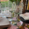 Sea Green Glass Bubble Wine Glass- Set of Four