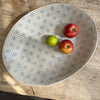 Wonki Ware Extra Large Pebble Oval Platter - Duck Egg Lace