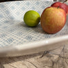 Wonki Ware Extra Large Pebble Oval Platter - Duck Egg Lace