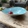 Wonki Ware Salad Bowl - Large - Turquoise Wash