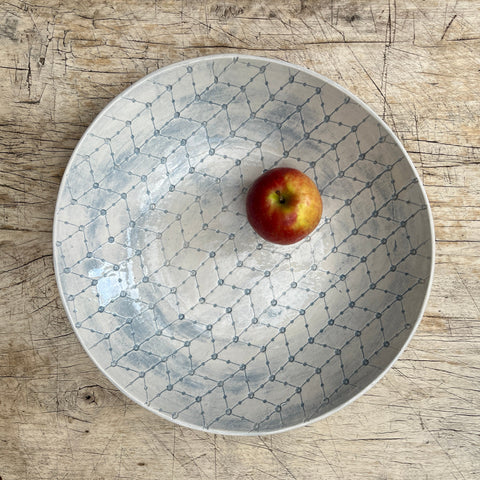 Wonki Ware Large Spaghetti Bowl - Duck Egg Lace
