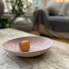 Wonki Ware Oval Bowl - Large - Pink Lace and Pink Wash
