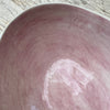 Wonki Ware Oval Bowl - Large - Pink Lace and Pink Wash