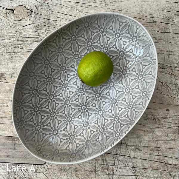 Wonki Ware Oval Bowl - Medium - Warm Grey
