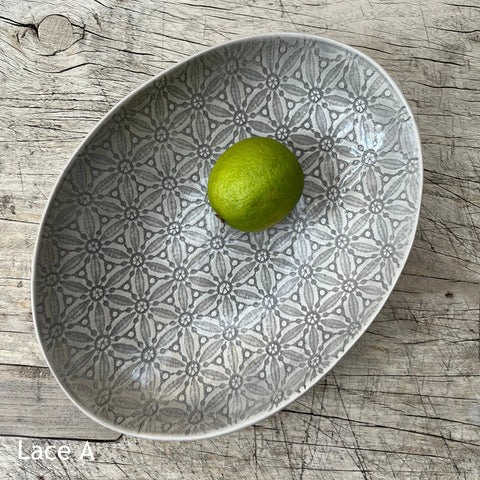 Wonki Ware Oval Bowl - Medium - Warm Grey