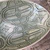 Wonki Ware Oval Bowl - Medium - Dark Green Lace