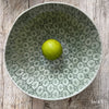 Wonki Ware Pasta Bowl - Dark Green Lace Pattern