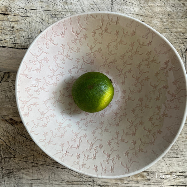 Wonki Ware Soup Bowl - Pink Lace