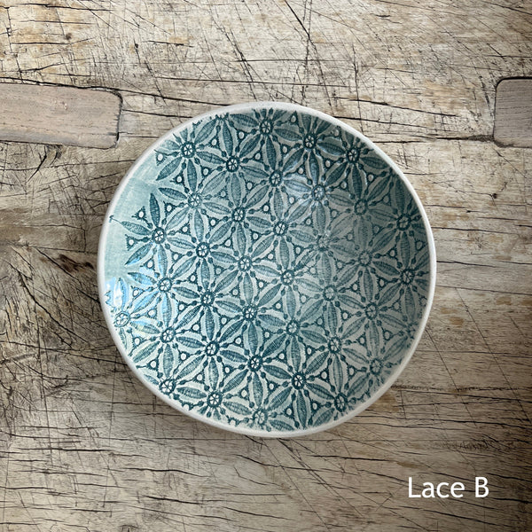 Wonki Ware Salsa or Tapas Dish - Marine Lace