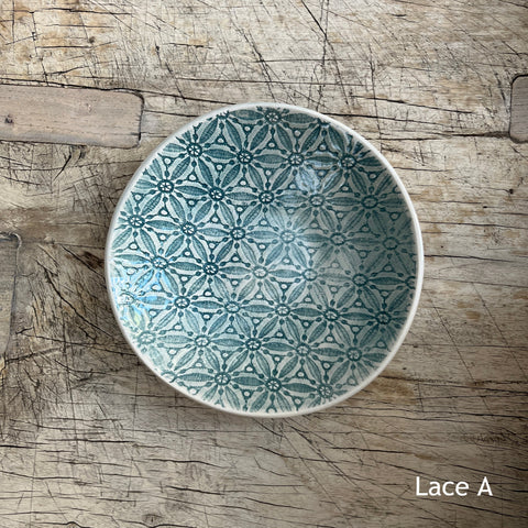Wonki Ware Salsa or Tapas Dish - Marine Lace