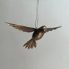Antique Brass Hanging Bird in Flight Ornament
