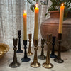 Tulip Iron Candle Holder - Old Gold - Three Sizes