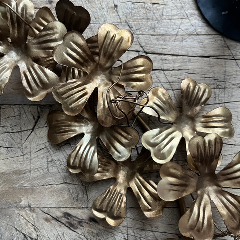 Antique Gold Flower Wreath
