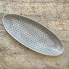 Wonki Ware Bamboo Platter - Medium - Warm Grey Lace A
