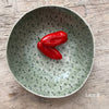 Wonki Ware DM Bowl - Dark Green Lace B