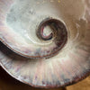 Handmade Reactive Glaze Stoneware Shell Bowl