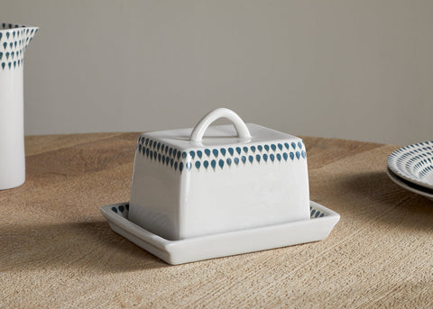 Juniper Drop Ceramic Butter Dish