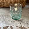 Sea Green Glass Bubble Tumblers - Set of Four