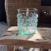 Sea Green Glass Bubble Tumblers - Set of Four