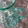 Sea Green Glass Bubble Pitcher