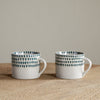 Handmade Ceramic Squat Mug from Vietnam - Juniper Drop Design - Small