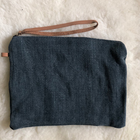 Jute Pouch - Dark Grey, Natural or Denim