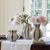 Camel Stripe Bulbous Vase
