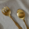 Hammered Brushed Gold Salad Servers