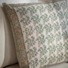 Sage and Saffron Cushion - Linen