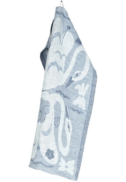Kaksin Kitchen Towel - Lapuan Kankurit, Finland - White-Blue