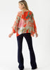 Elderflower Red Kimono - One Hundred Stars