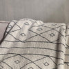 Cotton Throw - Monochrome - Diamond Design