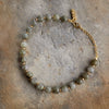 Labradorite Bead Bracelet - Adjustable Length