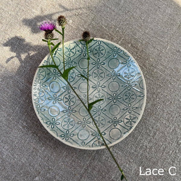 Wonki Ware Salsa or Tapas Dish - Marine Lace