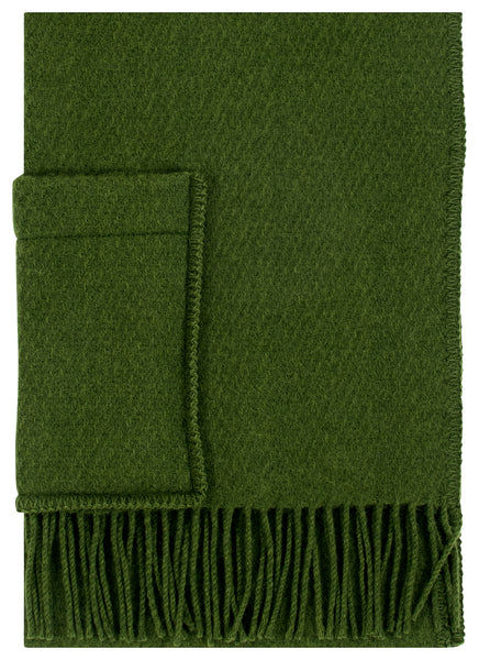 Uni Pure New Wool Pocket Shawl - Olive Green - Lapuan Kankurit, Finland