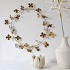 Large Brass Four Leaf Clover Wreath