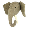 Large Felt Elephant Head by Fiona Walker, England