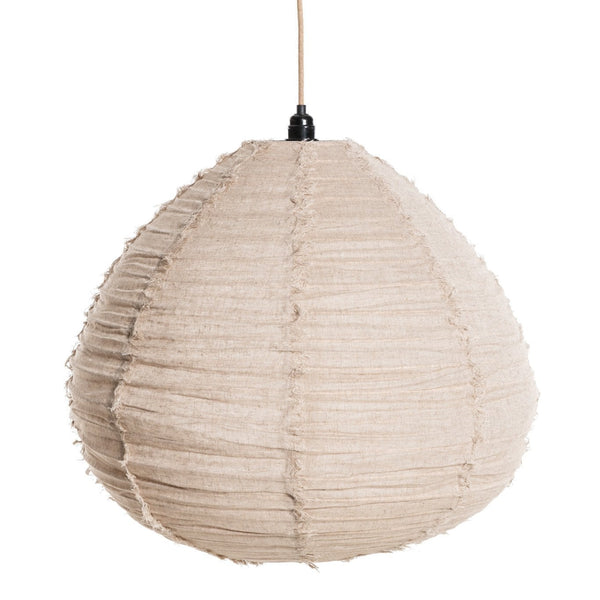 Large Pear Shape Linen Lampshade - Beige - 60cm