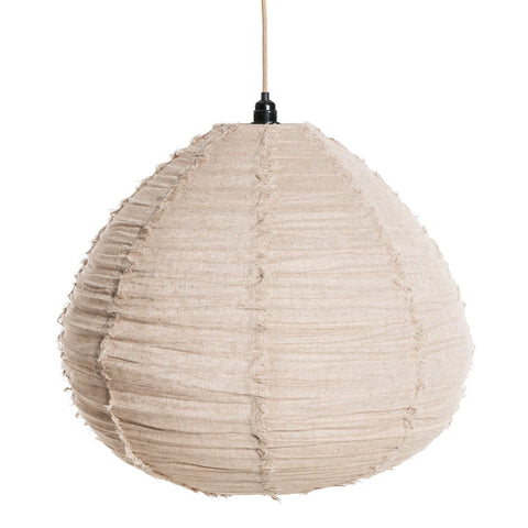 Large Pear Shape Linen Lampshade - Beige - 60cm