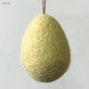 Plain Felt Egg - Large - Yellow, Green or Pink
