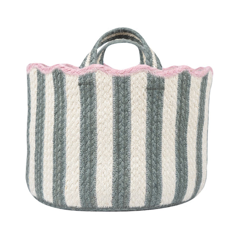 Large Tulip Basket - Braided Rug Company - Fig