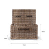 Rattan Laundry Chest - Darks and Lights