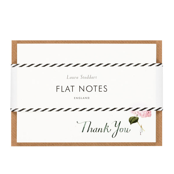 Laura Stoddart Flat Notes - Pink Flowers Thank You