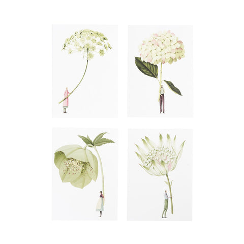 Laura Stoddart Notecard Boxed Set - Green Flowers