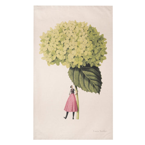 Laura Stoddart Teatowel - Hydrangea Annabelle