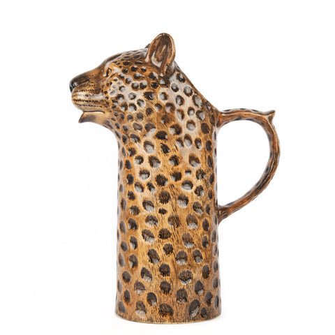 Leopard Tall Water Jug by Quail Ceramics