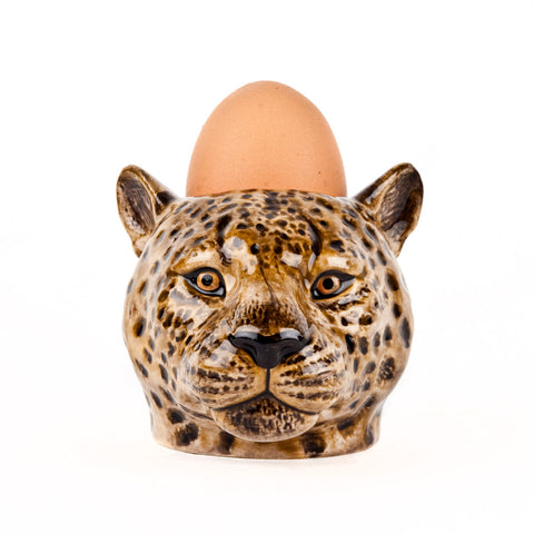 Leopard Face Egg Cup by Quail Ceramics